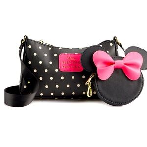 Disney Minnie Mouse Crossbody Bag and Coin Purse Set